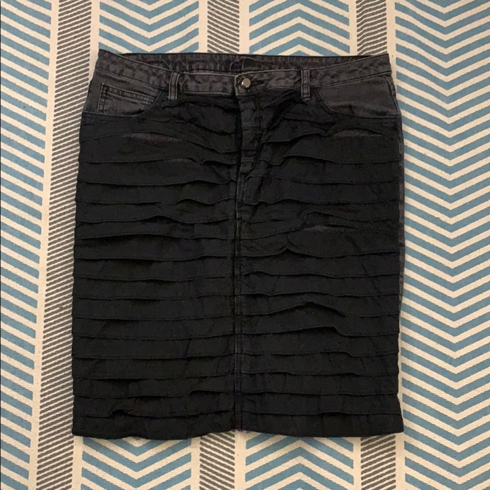 Bisou Bisou stretch jean skirt Sz 12